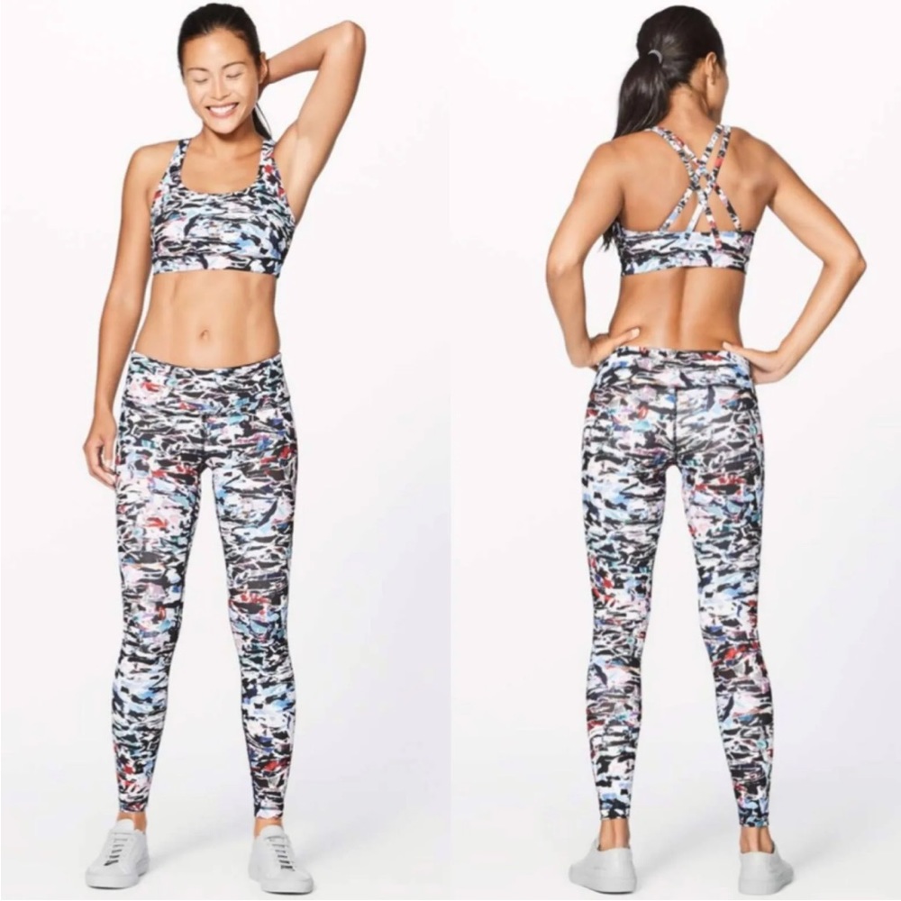Lululemon Wunder Under LR Tight 28” Leggings Size 8 Culture Clash Multi Black